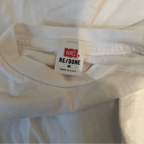 Re/Done x Hanes 50s Fitted Tee NWOT - Picture 8 of 9